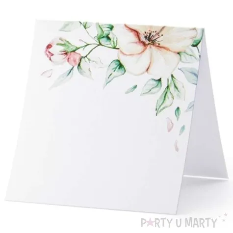 wizytowka na stol kwiaty partydeco 25 szt