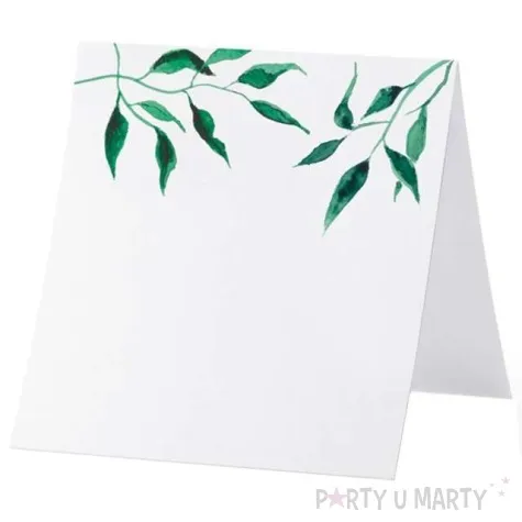 wizytowka na stol liscie partydeco 25 szt
