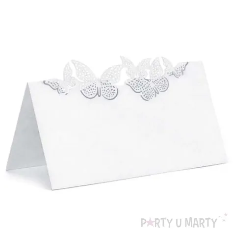 wizytowka na stol motylki ornament 10 szt