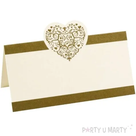 wizytowka na stol serce vintage godan 50 szt