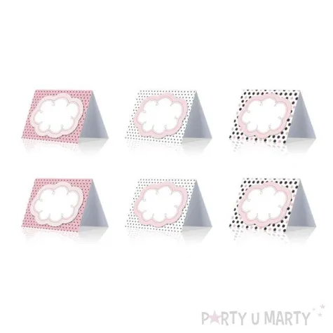 wizytowka na stol sweets partydeco mix 6 szt