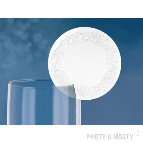 wizytowka okragla biala 7 5 cm 10 szt