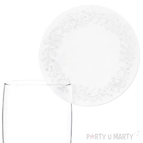 wizytowka okragla biala 7 5 cm 10 szt