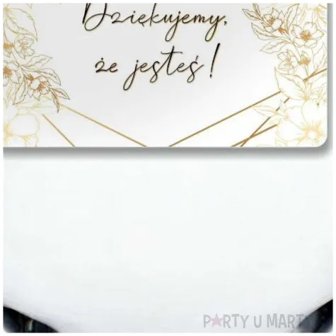 wizytowka z klamerka gold line podziekowanie 10 szt