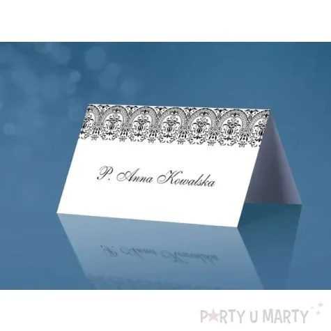 wizytowki na stol 4 5 cm x 8 5 cm 25 szt