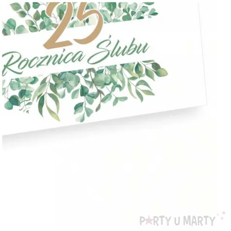 wizytowki na stol winietki dekoracja na 25 rocznice slubu eukaliptus beauty srebrne gody 10 szt