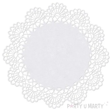 wizytowki rozeta biale perlowe partydeco 10szt