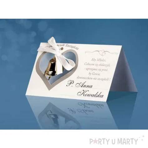wizytowki z dzwoneczkami partydeco 10 szt
