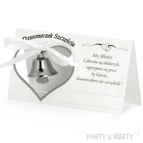 wizytowki z dzwoneczkami partydeco 10 szt