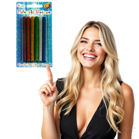 wklad klejowy cienki mix brokatowy aliga 7x100 mm 6 szt