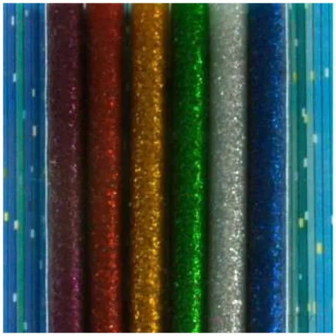 wklad klejowy cienki mix brokatowy aliga 7x100 mm 6 szt