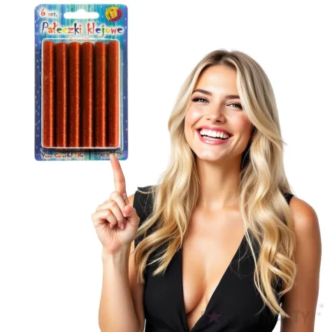 wklad klejowy classic czerwony brokatowy aliga 11x100 mm 6 szt