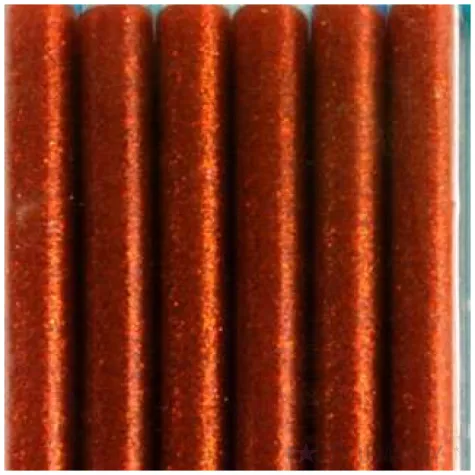 wklad klejowy classic czerwony brokatowy aliga 11x100 mm 6 szt