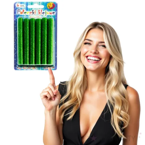 wklad klejowy classic zielony brokatowy aliga 11x100 mm 6 szt