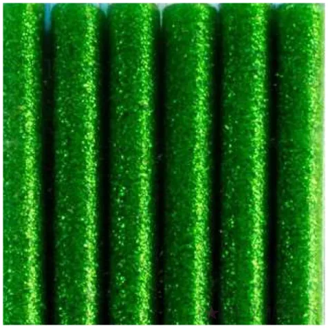 wklad klejowy classic zielony brokatowy aliga 11x100 mm 6 szt