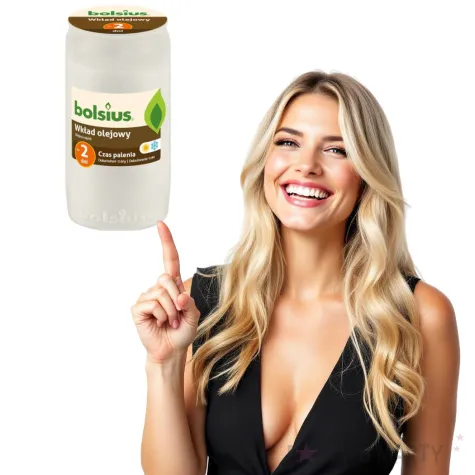 wklad olejowy premium 2 dni bialy bolsius 95 mm