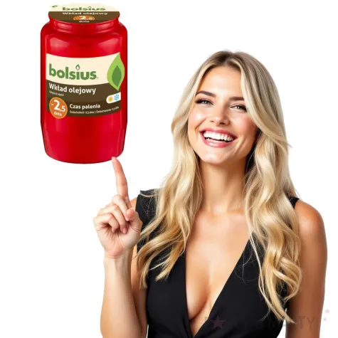 wklad olejowy premium 2 dni czerwony bolsius 95 mm