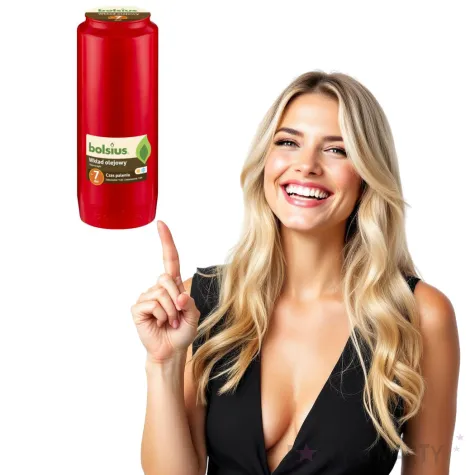 wklad olejowy premium 7 dni czerwony bolsius 177 mm