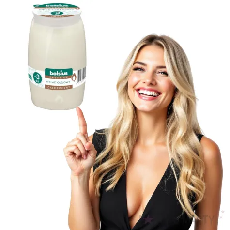 wklad olejowy prestige 3 dni bialy bolsius 95 mm