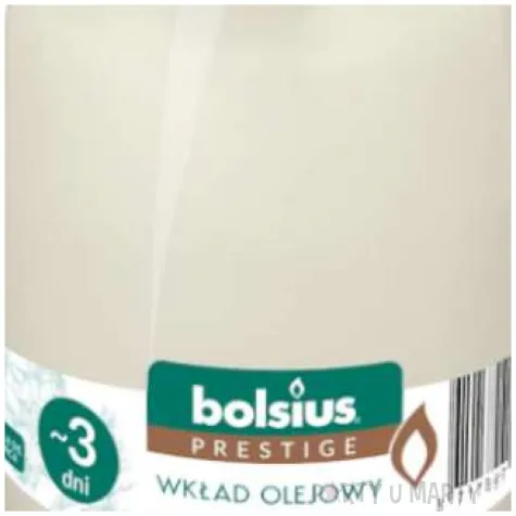 wklad olejowy prestige 3 dni bialy bolsius 95 mm