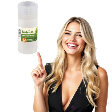 wklad parafinowy classic 1 5 dnia bialy bolsius 120 mm