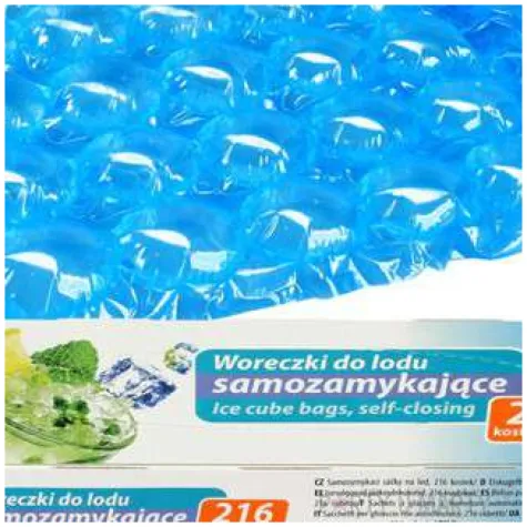 woreczki do lodu classic samozamykajace niebieskie ravi 216 szt