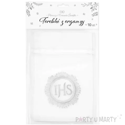 woreczki z organzy ihs partypal 15 cm 10 szt