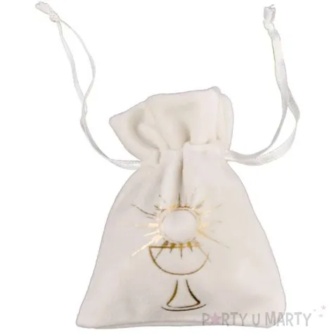 woreczki z weluru komunia swieta hostia chaks 10 cm 4 szt