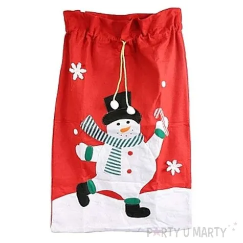 worek mikolaja balwanek 60 x 90 cm