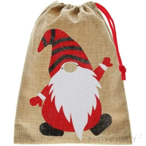 worek mikolaja skrzat jutowy godan 18x24 cm