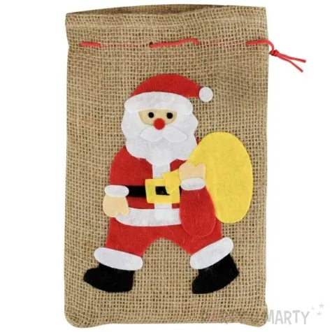 worek mikolaja sw mikolaj jutowy arpex 28 x 20 cm