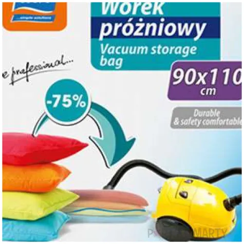 worek prozniowy vacum przejrzysty ravi 90 x 110 cm