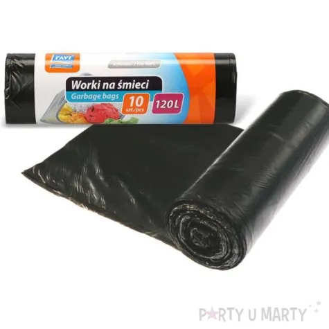 worki na smieci classic 120l czarne ravi 10 szt