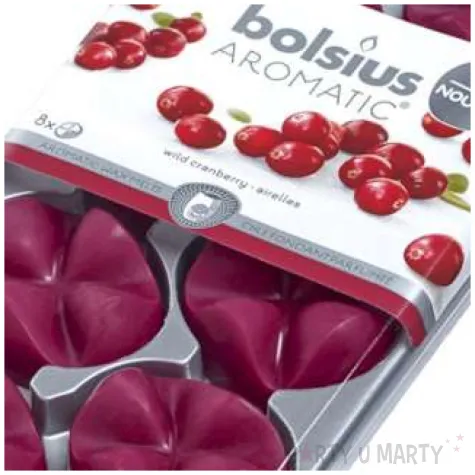 wosk zapachowy platki aromatic zurawina bolsius 8 szt