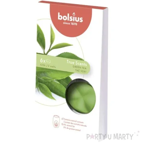 wosk zapachowy platki trzcinowa zielen zielony bolsius 6 szt