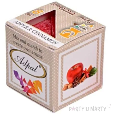 wosk zapachowy trojkacik jablko z cynamonem adpal 8 szt