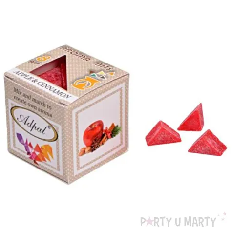 wosk zapachowy trojkacik jablko z cynamonem adpal 8 szt