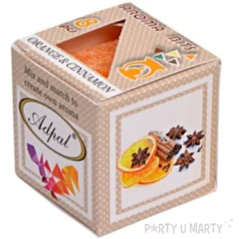 wosk zapachowy trojkacik pomarancza z cynamonem adpal 8 szt