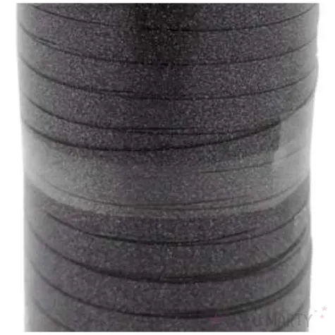 wstazka do balonow brokatowa czarna godan 5 mm 92 m