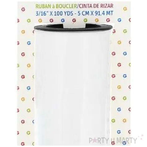 wstazka do balonow classic biala gemar 5 mm x 90 m