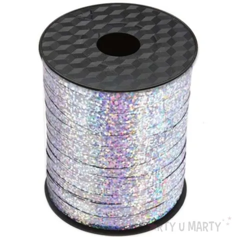 wstazka do balonow classic holo srebrna viper 5 mm x 205 m