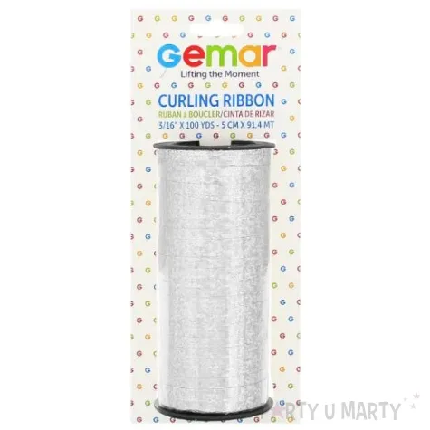 wstazka do balonow classic holograficzna gemar 5 mm x 205 m