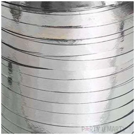 wstazka do balonow classic metalik srebrna godan 5mm x 250 m