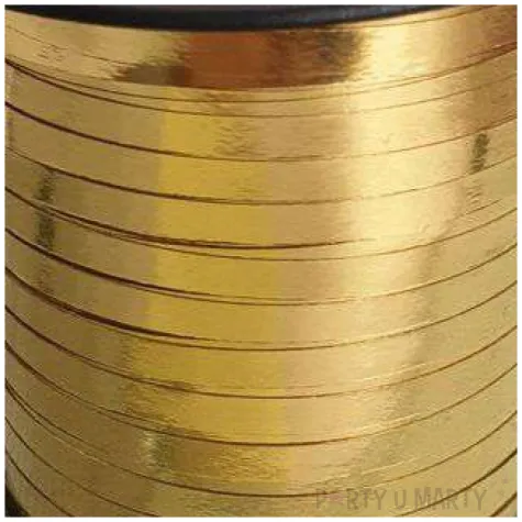 wstazka do balonow classic metalik zlota 5mm x 250 m