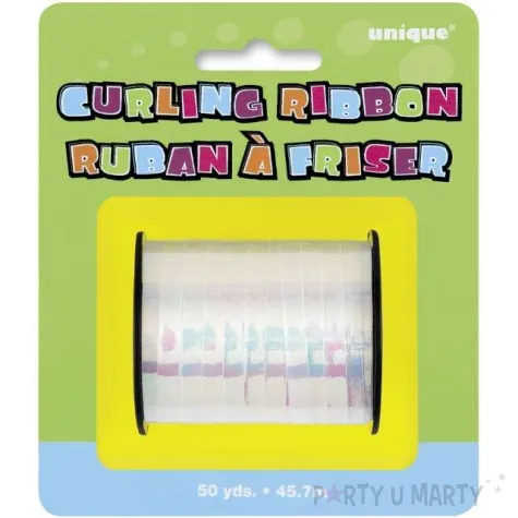 wstazka do balonow classic opalizujacy unique 5 mm x 46 m