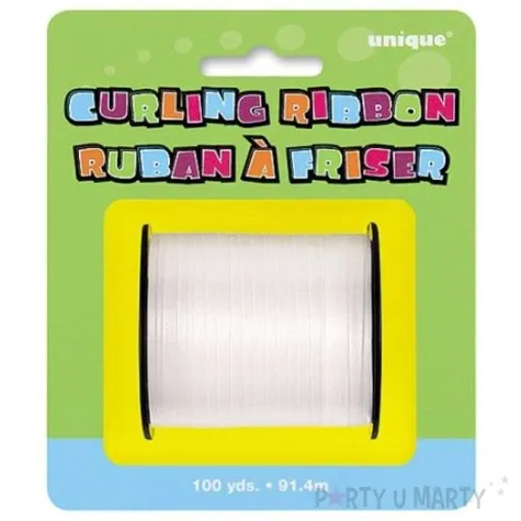 wstazka do balonow classic u91 biala unique 0 5 cm x 91m