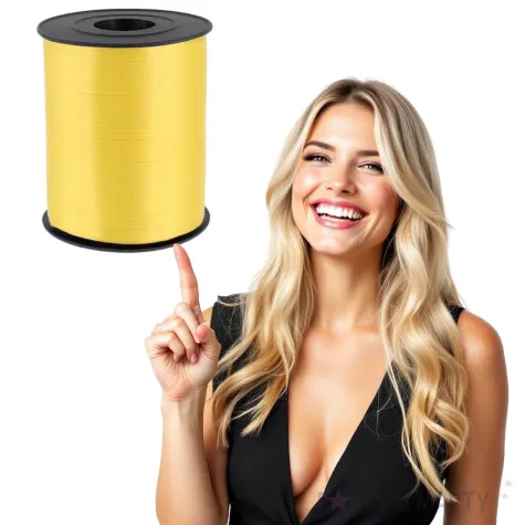 wstazka do balonow classic zolta partypal 5 mm x 250 m