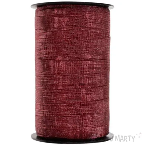 wstazka do balonow curling diamentowa czerwona santex 10mm 25m