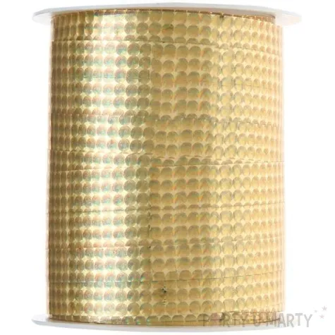 wstazka do balonow deluxe zlota santex 10 mm 25 m