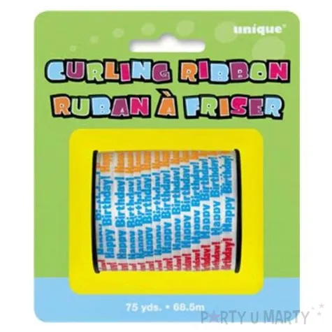 wstazka do balonow happy birthday 0 5 cm x 68 5 m